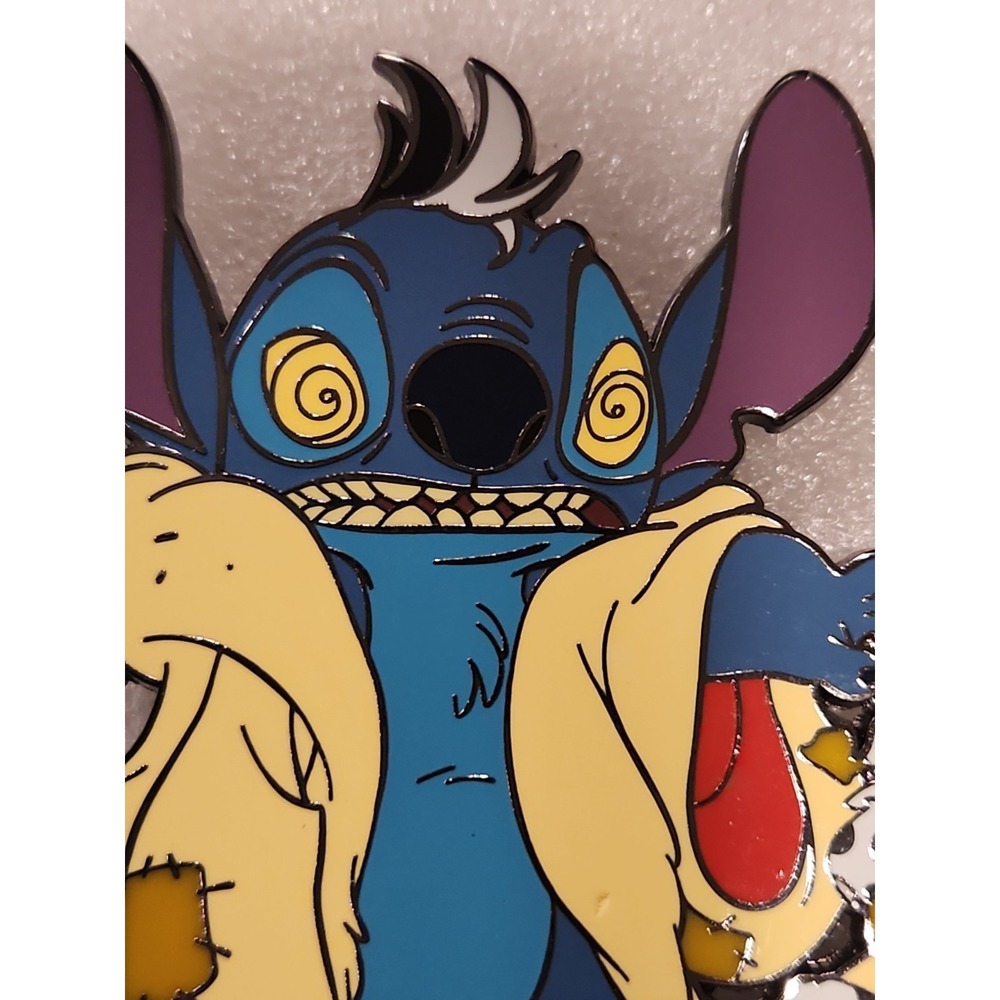 Disney Stitch Dressed as Cruella 101 Ducklings JUMBO DLP Artist Proof AP Pin - Picture 2 of 6